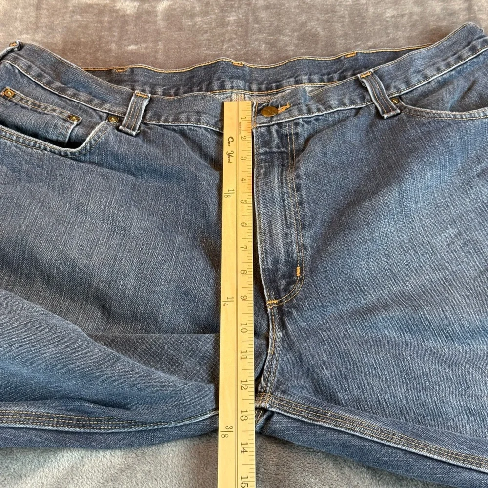 Carhartt Men's Jeans Relaxed Fit Straight Leg Size 42X32‎ Dark Wash